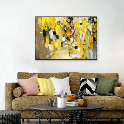 Abstract Canvas Framed Wall Art