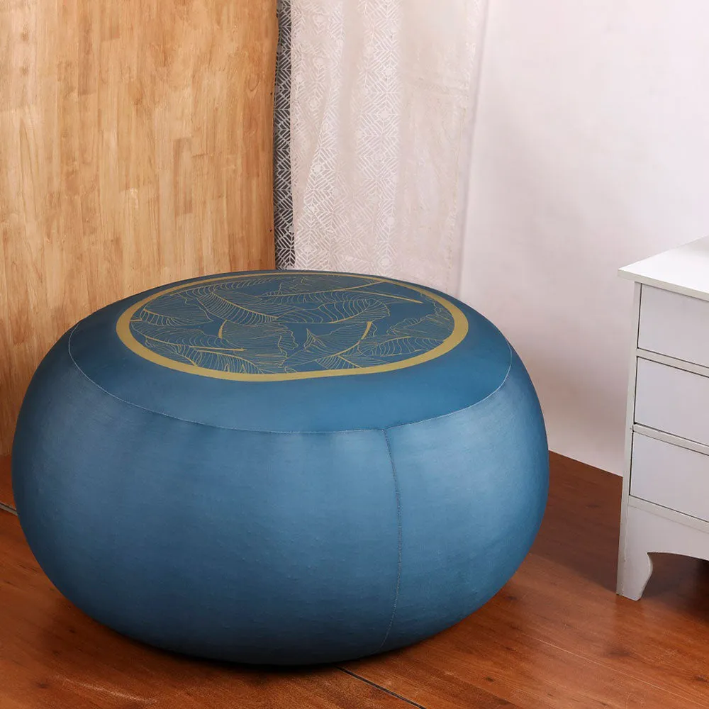 Abstract Leafy Pattern Grey Bean Bag (Beans Not Included)