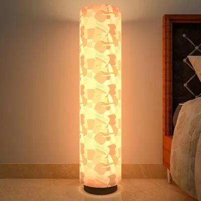 Abstract Pattern Round Floor Lamp