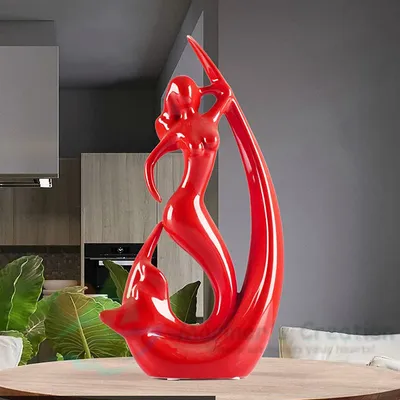 Aesthetic Ceramic Dancing Mermaid Table Accent