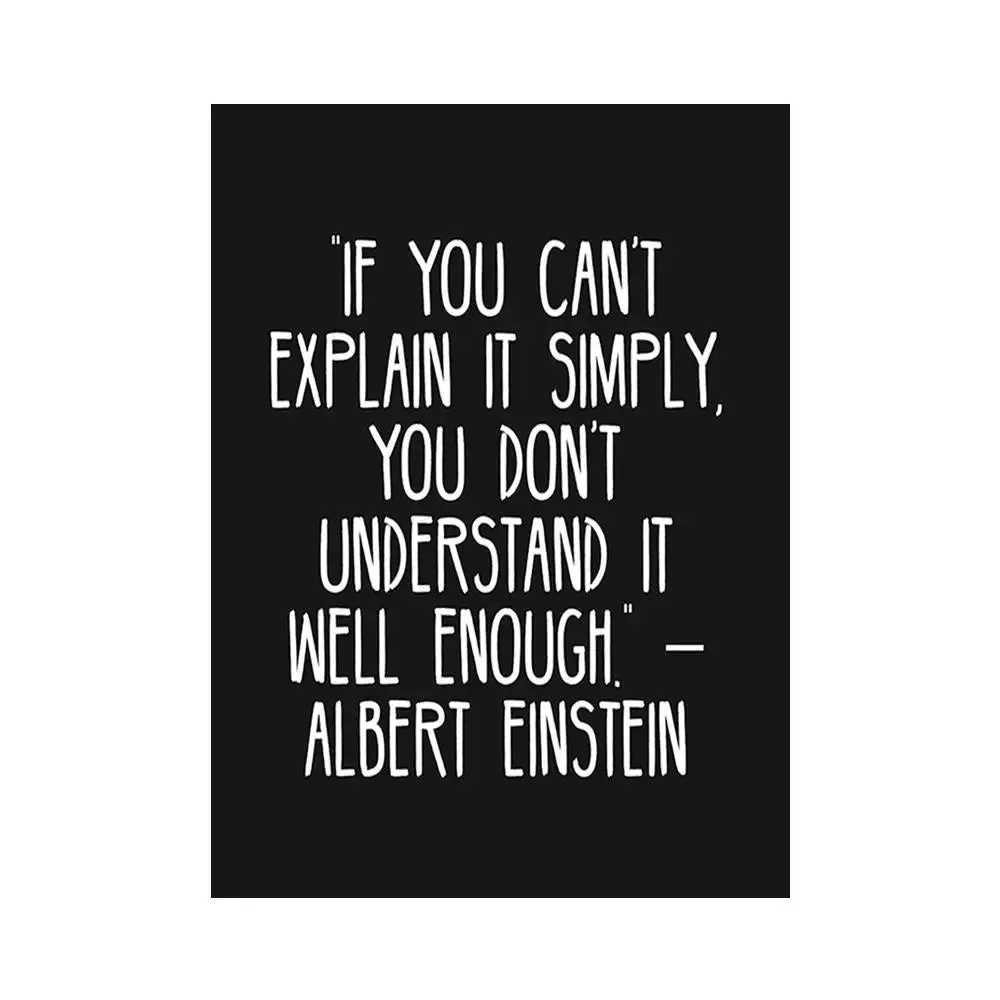Albert Einstein Quote Poster