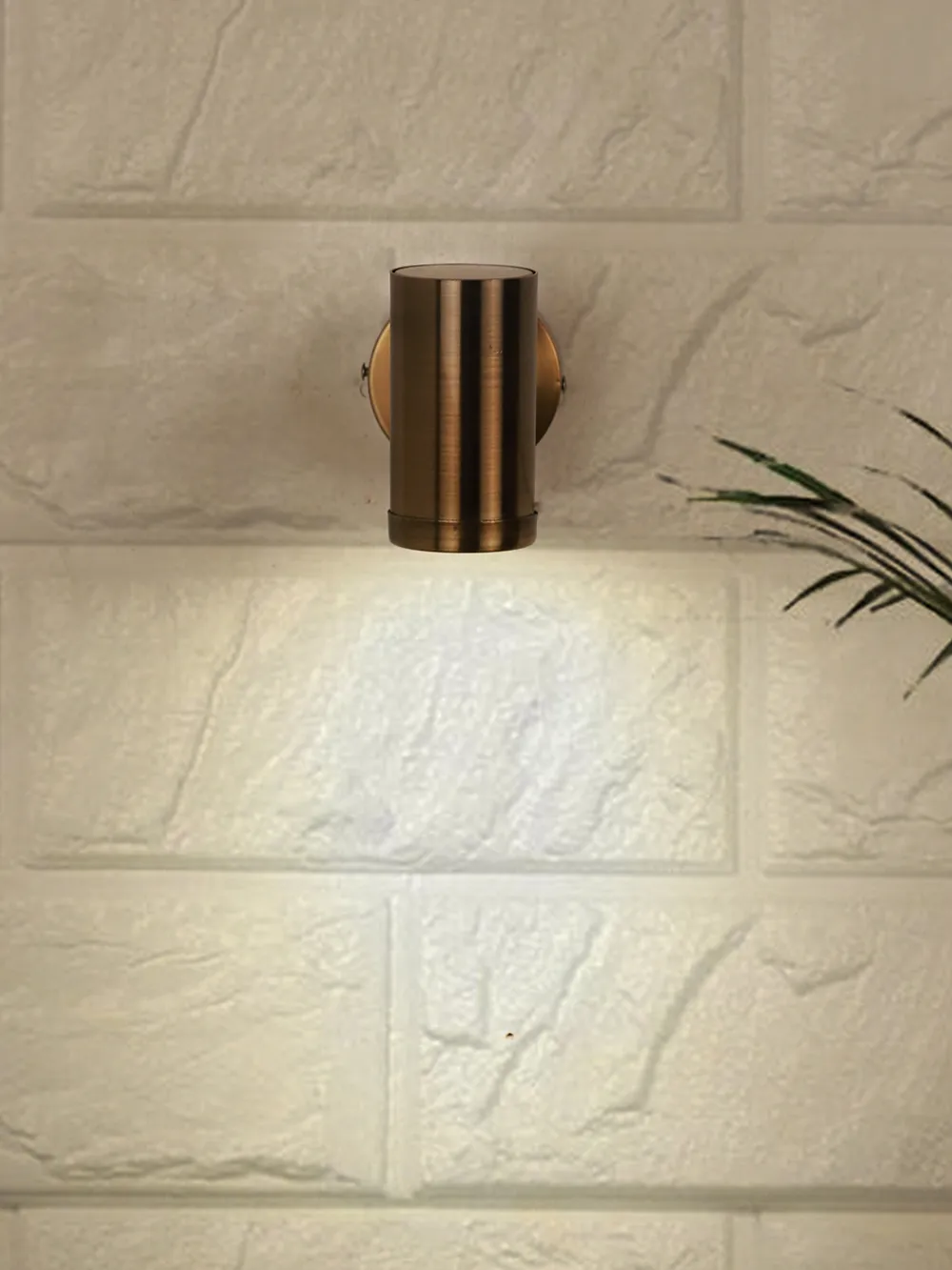 Antique Brass Finish Bedside Lamp