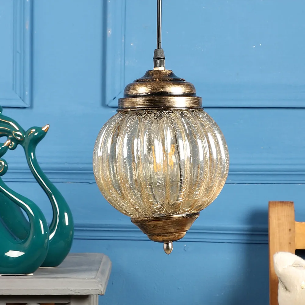Antique Motif Round Ceiling Light