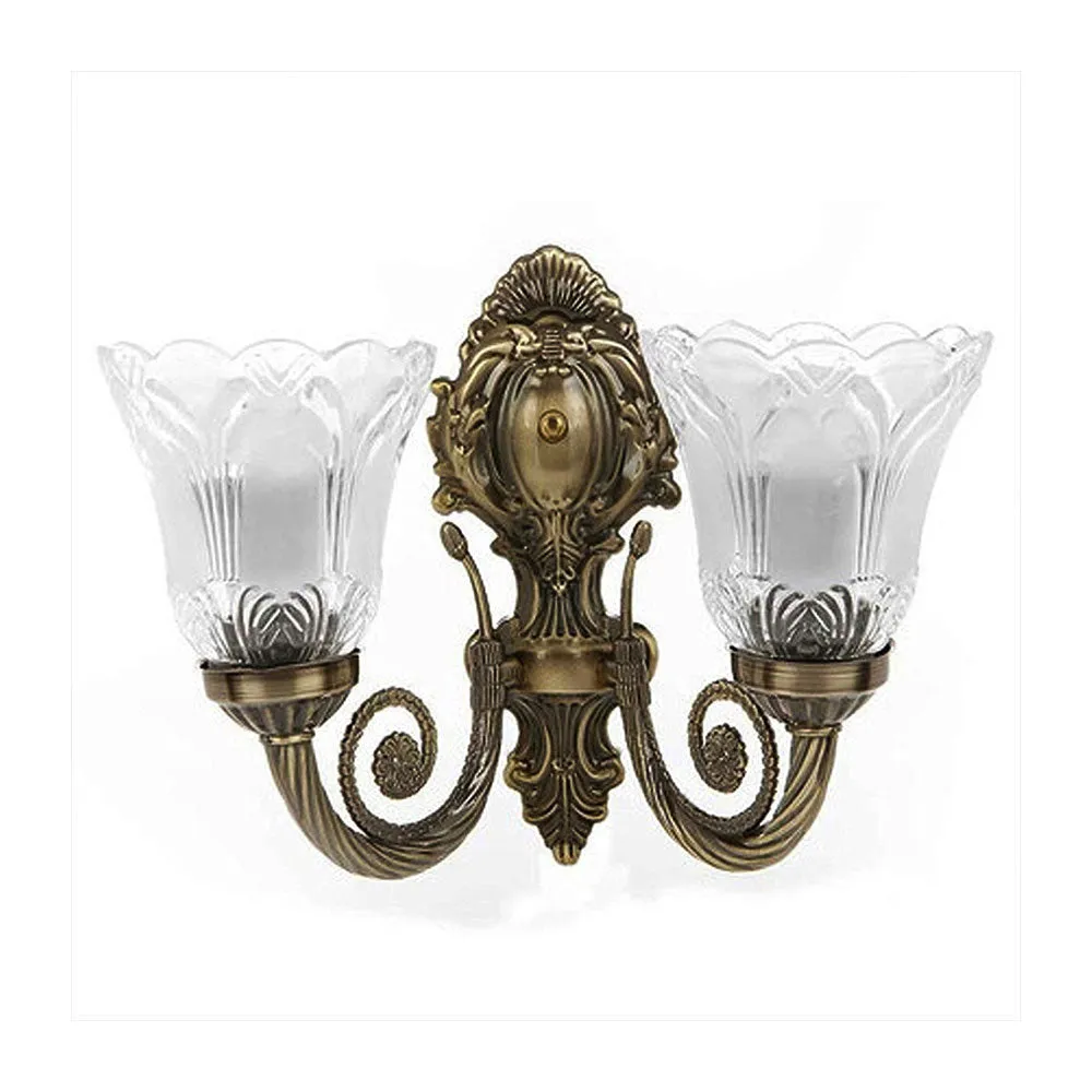 Attached Vintage Motif Wall Light  (Bulb not included)