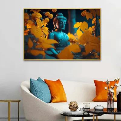 Autumn Enlightenment Buddha Canvas Wall Painting