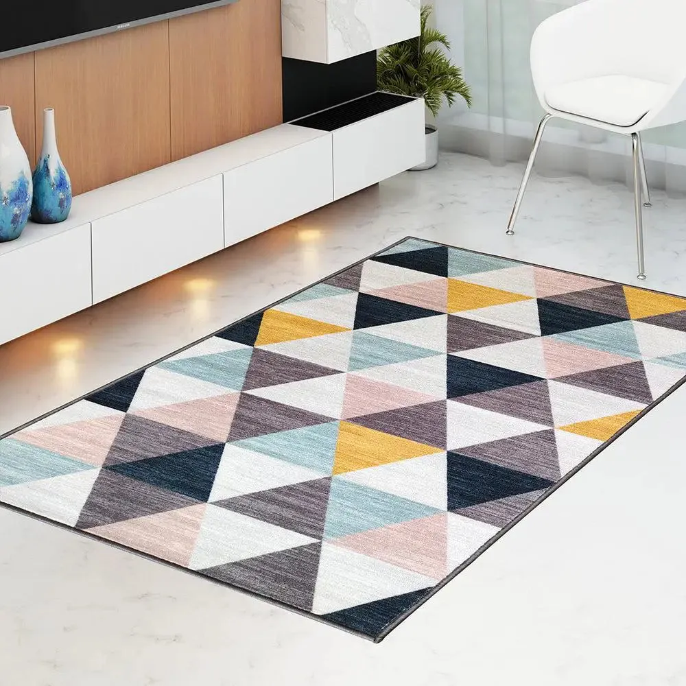 Aztec Grey & Yellow Printed Premium Area Carpet ( 3 ft x5 ft & 4 ft x 6 ft )