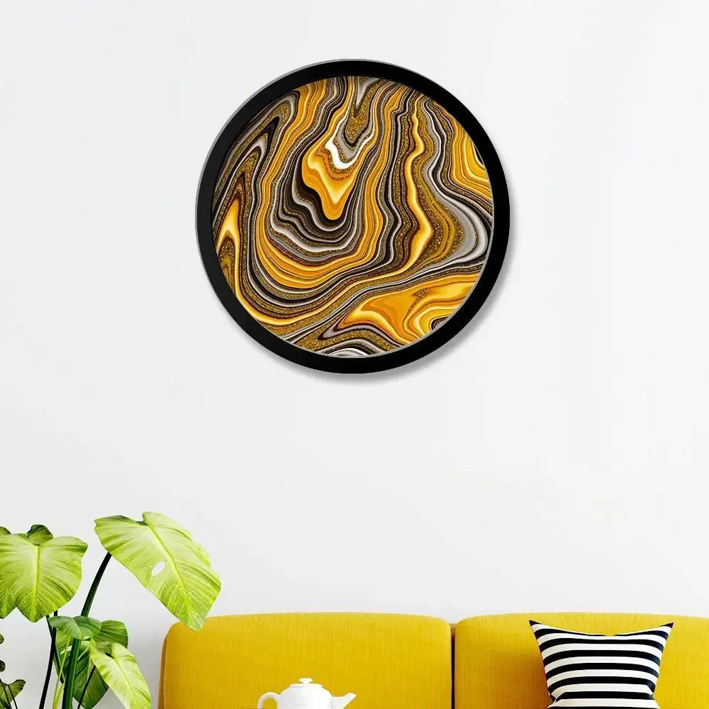 Beautiful Abstract Art Round Shape Canvas wall Painting