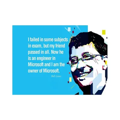 Beautiful Bill Gates Quote Poster Wall Frames