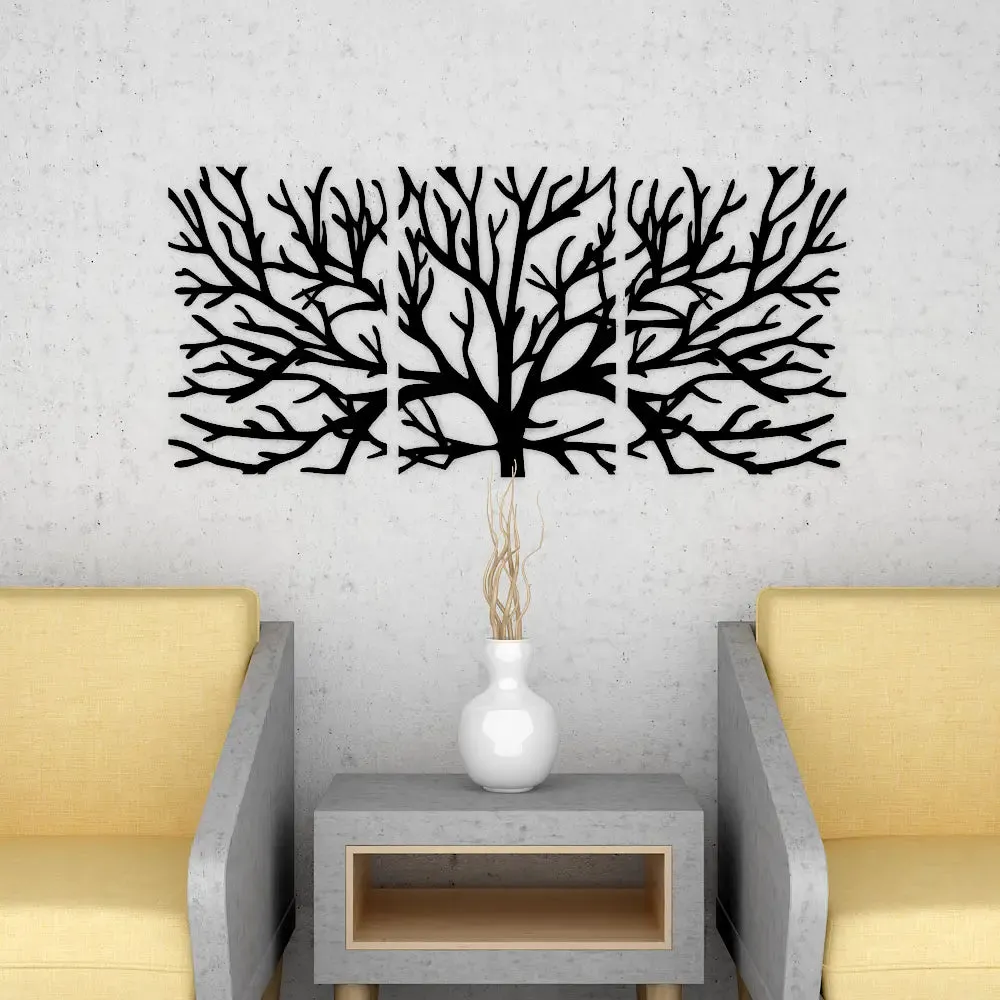 Beautiful Black color Tree Design Wooden Wall Hanging,