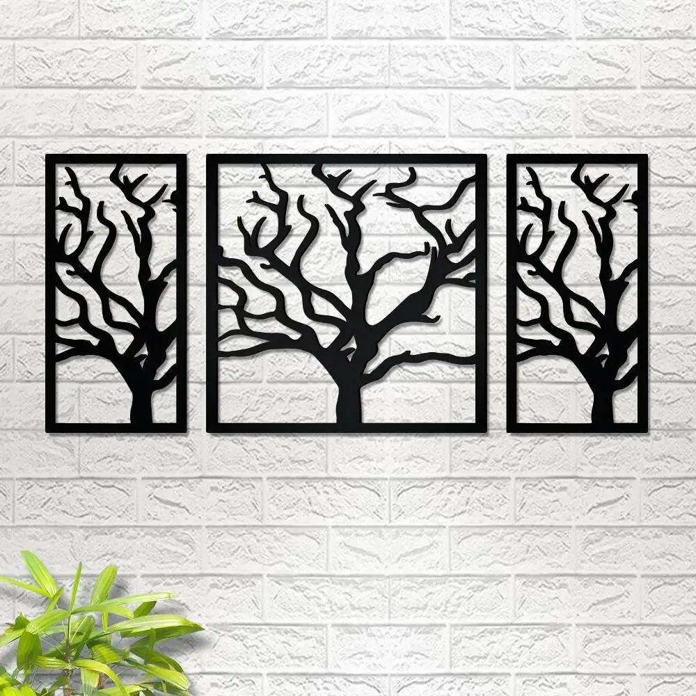 Beautiful Black color Tree Design Wooden Wall Hanging