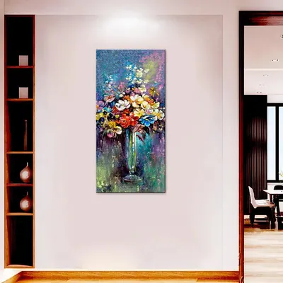 Beautiful Flower Vase Canvas Printed Wall Painting