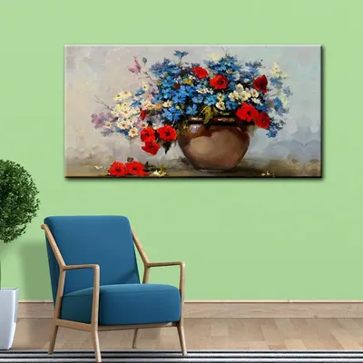 Beautiful Flowerpot Canvas Printed Painting