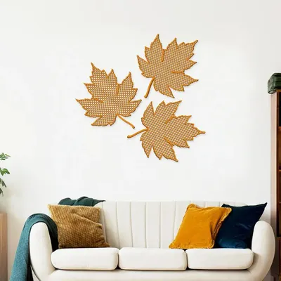 Beautiful leaf skeleton Design Wooden Wall Hanging