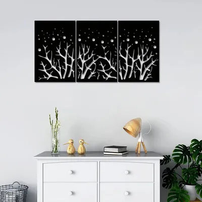 Beautiful Mdf Decorative in Black color Design Wooden Wall Hanging