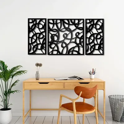 Beautiful Mdf Decorative in Black color Design Wooden Wall Hanging