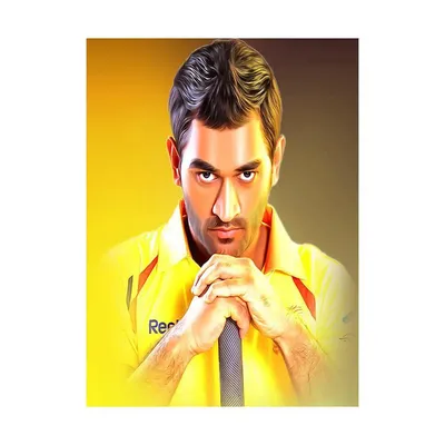 Beautiful MS Dhoni Wall Poster Frame