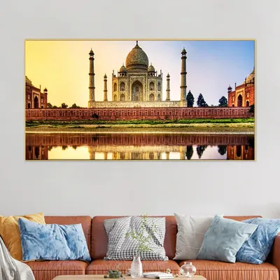 Beautiful Taj Mahal Canvas  Wall Painting