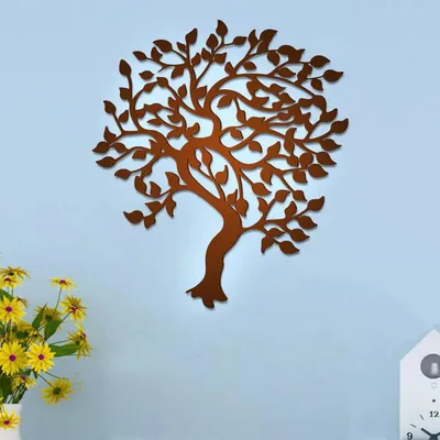 Beautiful Tree Design Wooden Wall Hanging, Living Room Wooden Wall Decoration