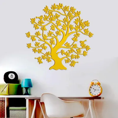 Beautiful Tree Design Wooden Wall Hanging, Living Room Wooden Wall Decoration