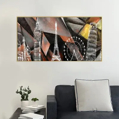 Beautiful World Famous Monuments Scenery Wall Painting & Art Canvas Printed