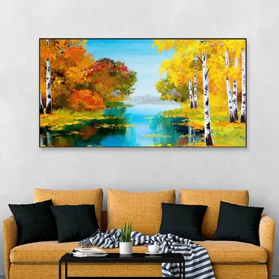 Big Panoramic Beautiful Scenery Canvas Painting