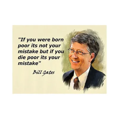 Bill Gates Quote Poster