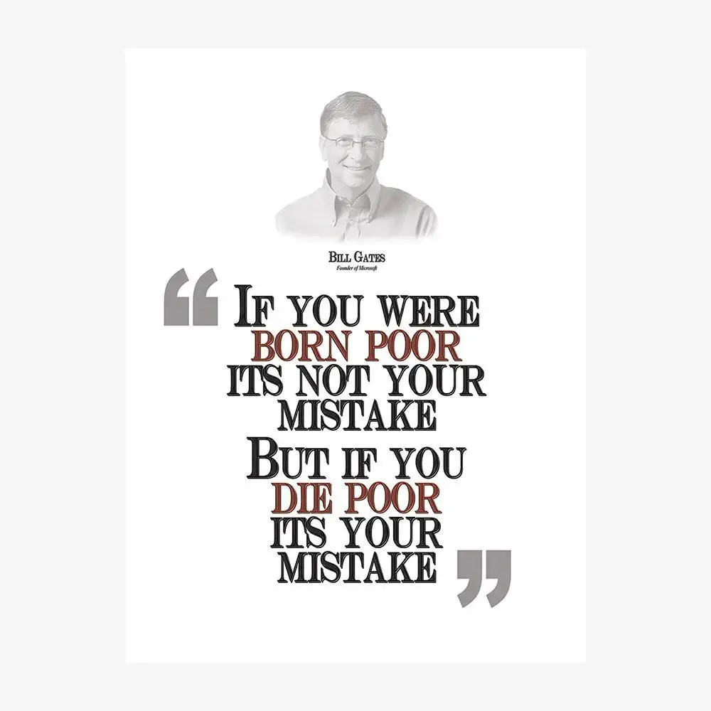 Bill Gates Quote Wall Poster Frames