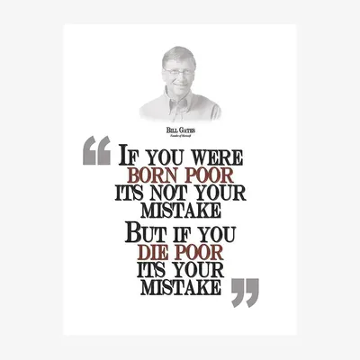 Bill Gates Quote Wall Poster Frames