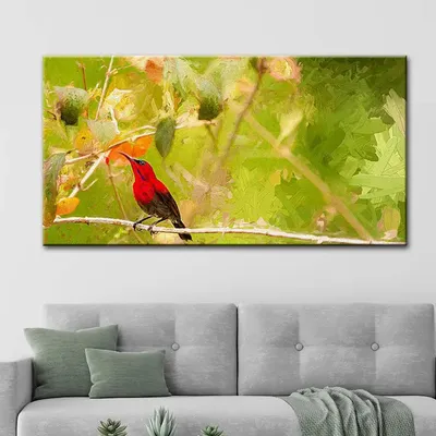 Bird with Nature Canvas Printed Painting
