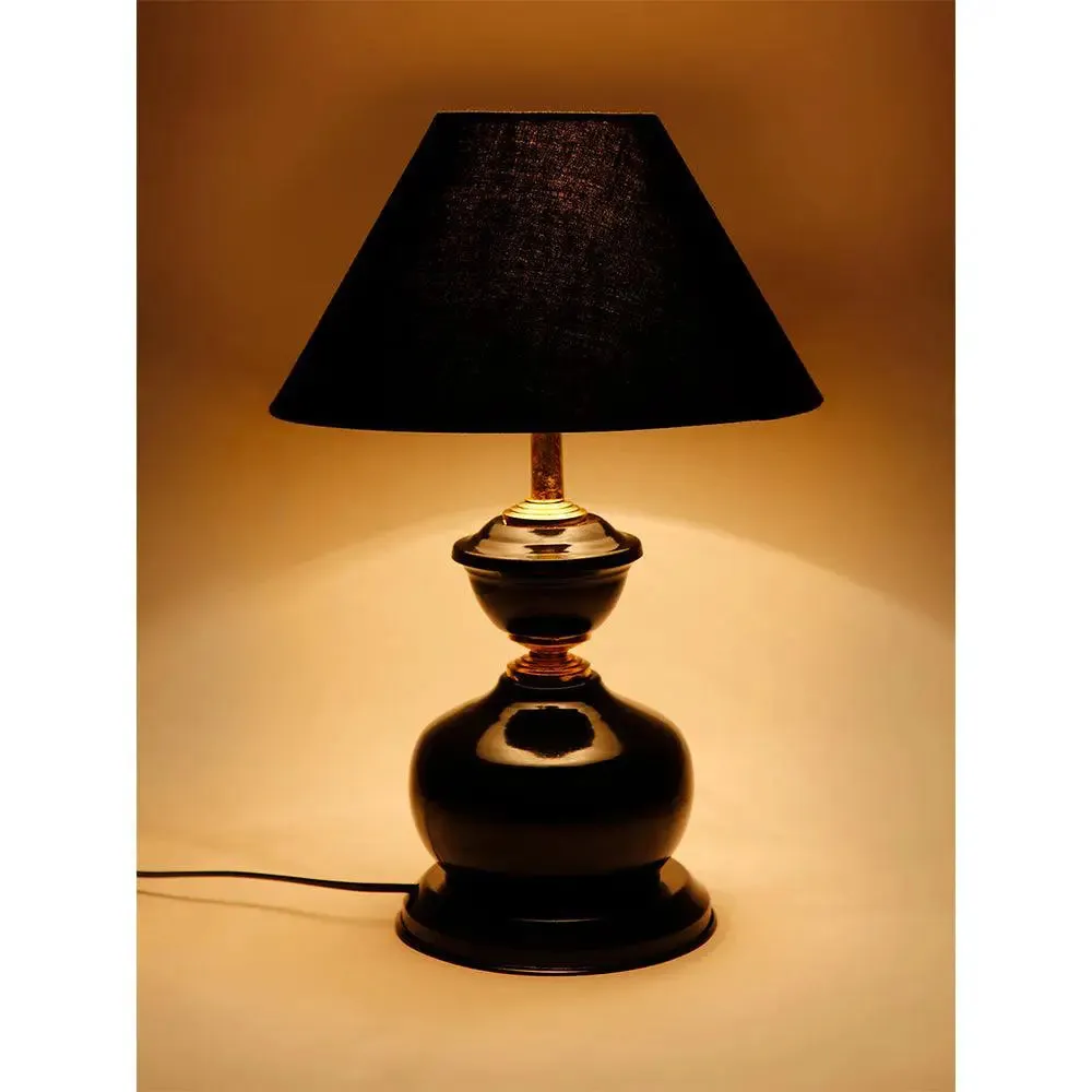 Black Cotton Table Lamp