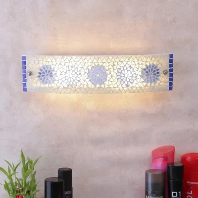 Blue Toned Bathroom Light