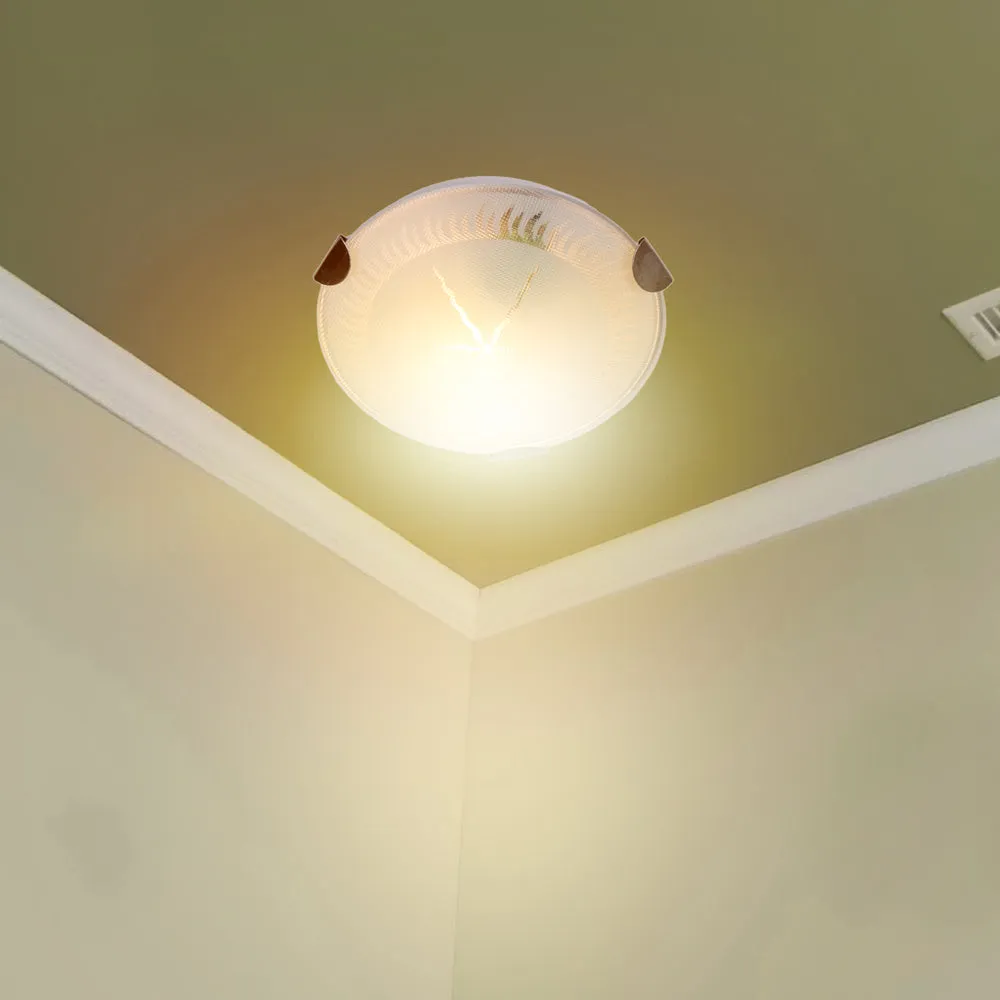 Bordered Circled Warm Designer Mini Flush Mount Light