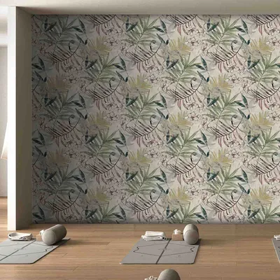 Breezy Botanicals Textured Premium Wallpaper- Modern Bites