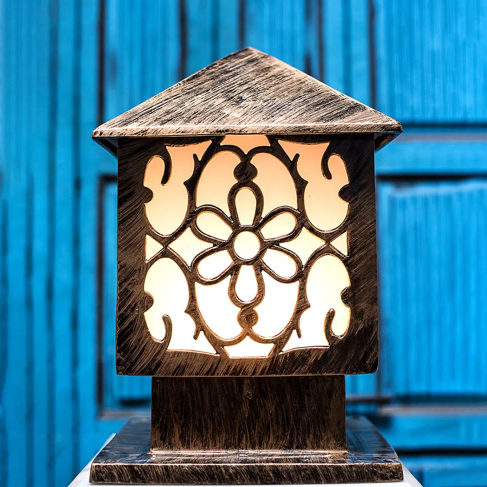 Brown Designer Outdoor Lantern Gate Light