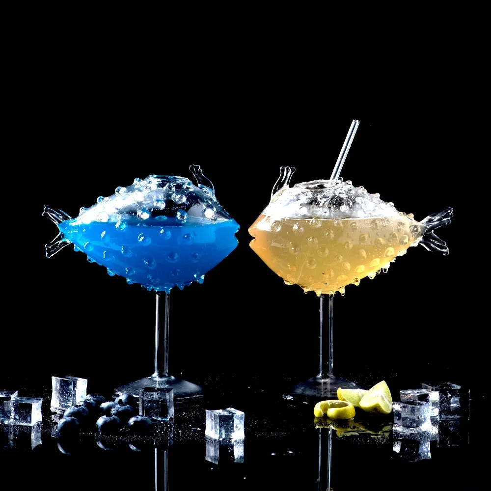 Cacti Fish Cocktail Glass