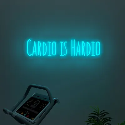 Cardio Is Hardio LED Neon Light (Available in Multiple Colors)