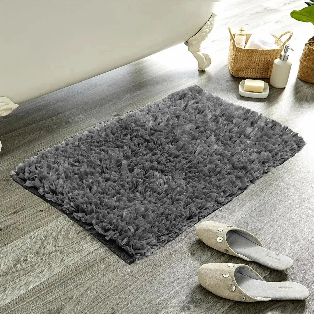Charcoal Premium Super Soft Cotton Bathmat (17 x 24) Inches