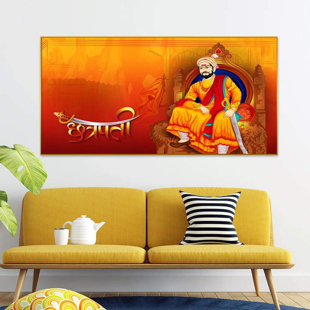 Chhatrapati Shivaji Maharaj Canvas Painting for Living Room