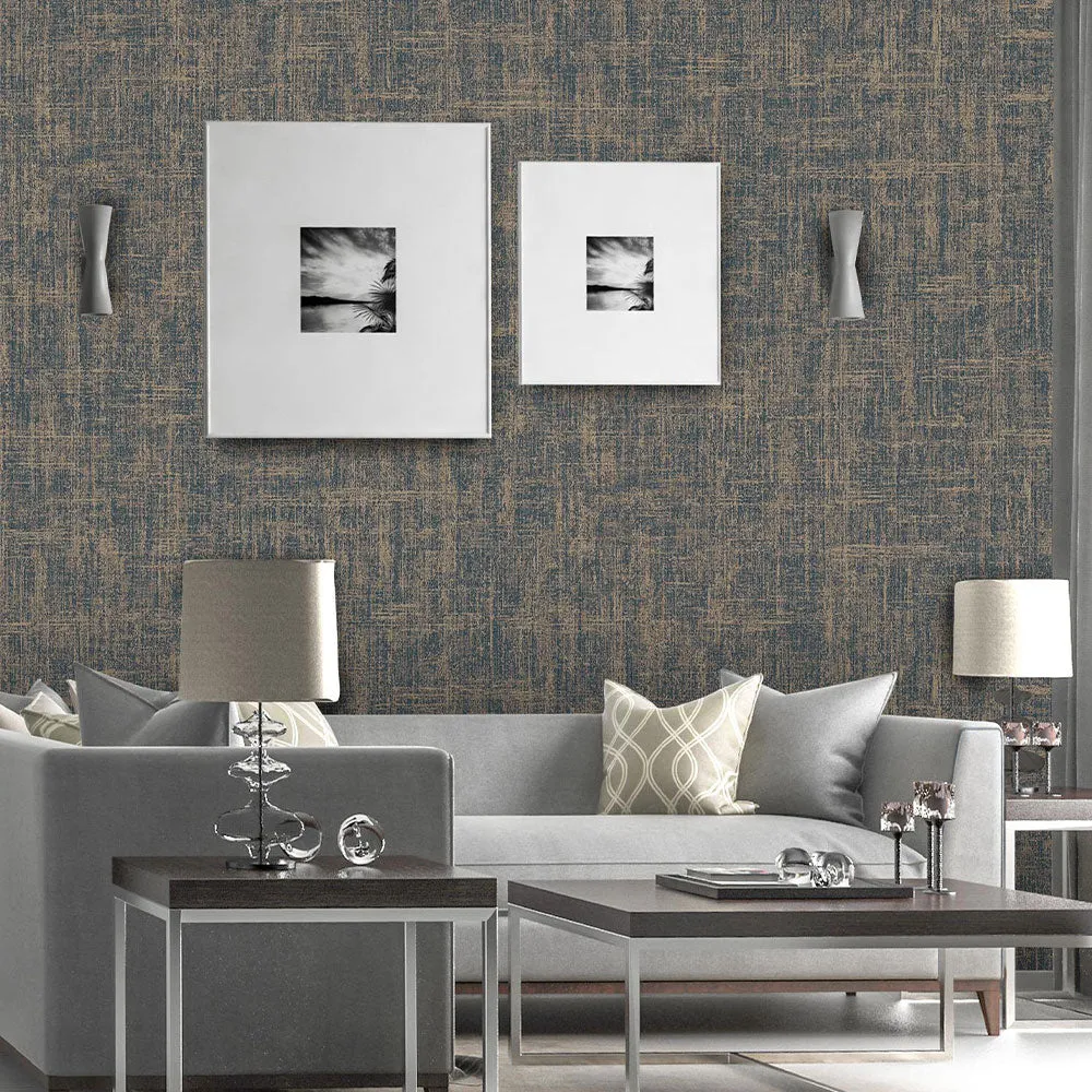 Chic Linen Weave Textured Premium Wallpaper- Trendy Walls Collection