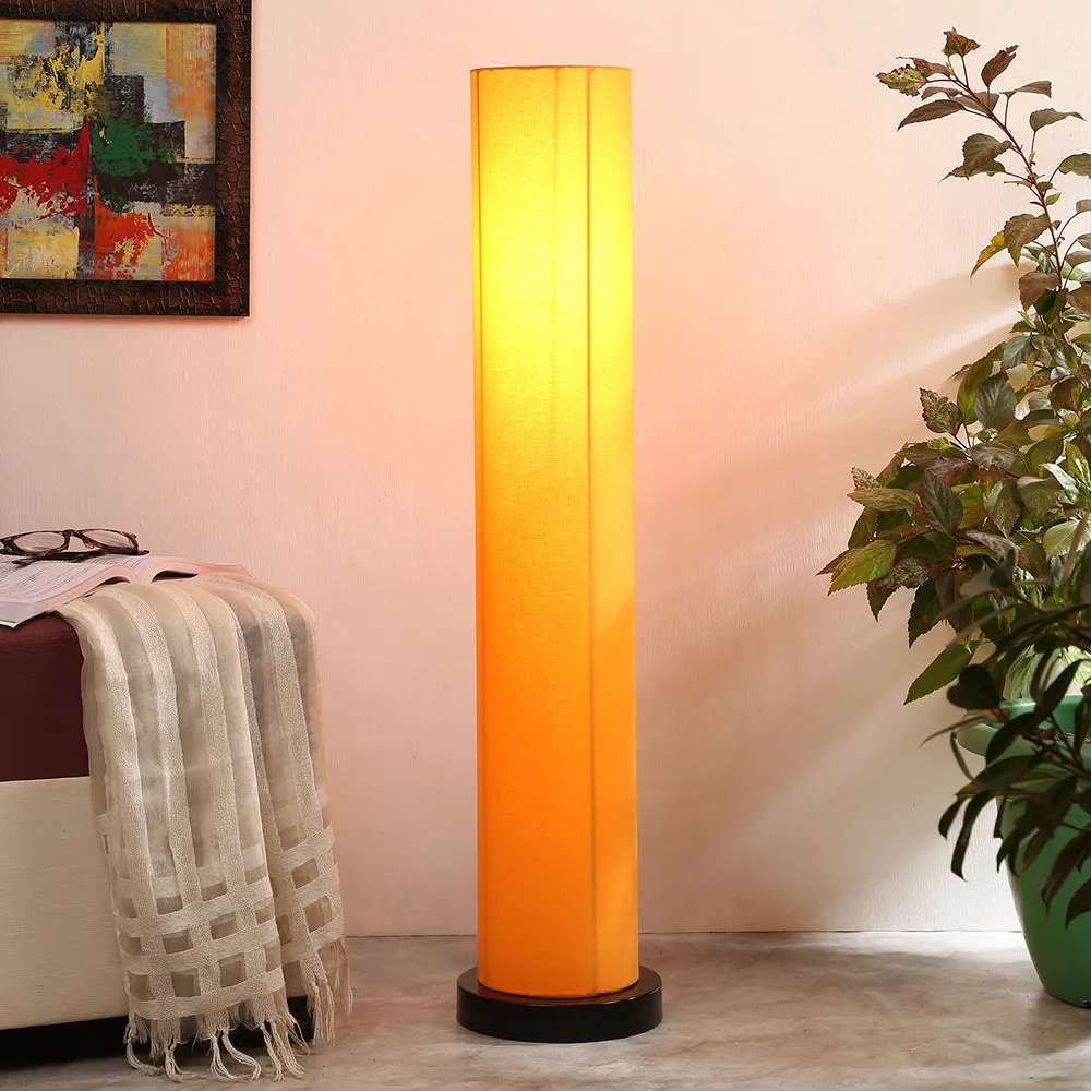Chic Round Cotton Iron Floor Lamp