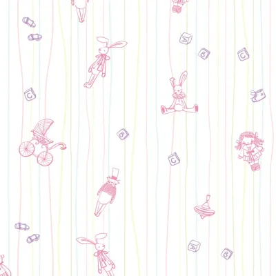 WallMantra Classic Toys & Tales Wall Mural Wallpaper