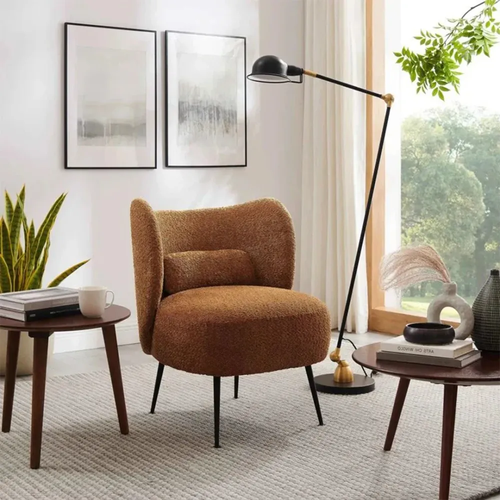 Cocoa Comfort Lounge Chair in Brown Colour