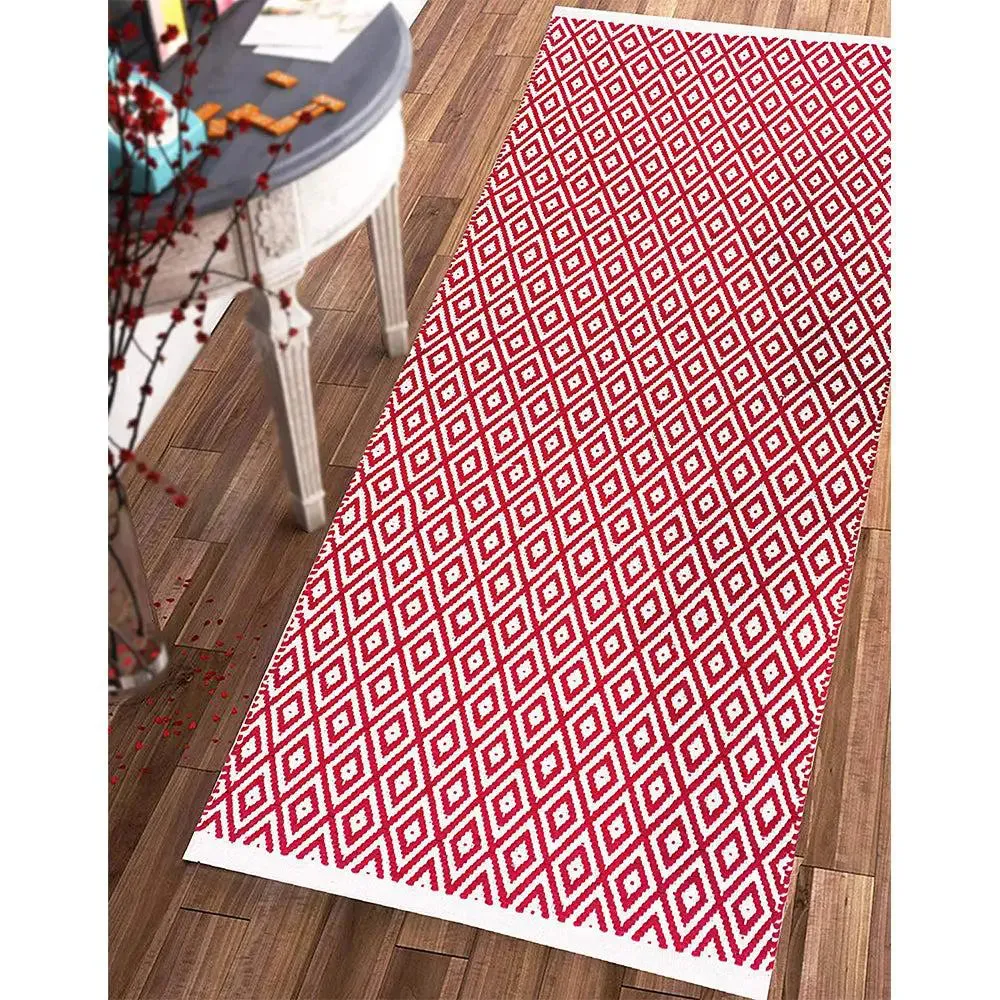 Coffee Designer Handwoven Area Rug (70 x 140) cm