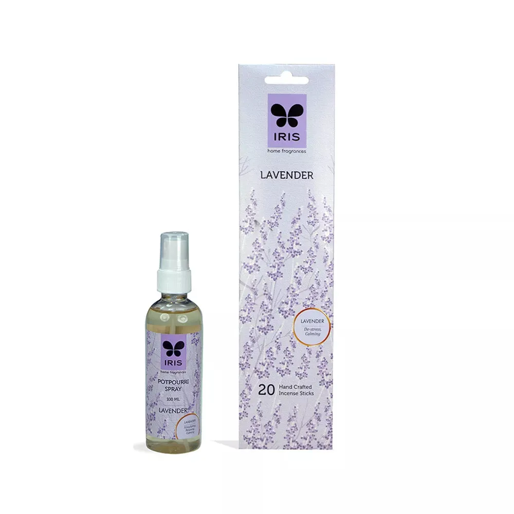 Combo Of 100 ml Lavender Potpourri Spray & Incense Sticks