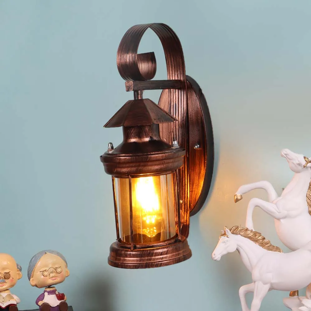 Copper Polished Cylindrical Wall Sconce