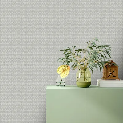 Coral Zig Zag Pattern Textured Premium Wallpaper- Royal Shades Collection