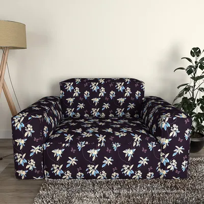 Cortina Spandex Stretchable Floral Print Sofa Slip cover