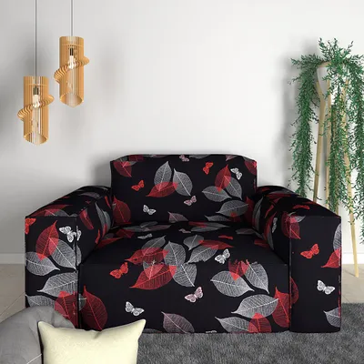 Cortina Spandex Stretchable Leaf Print Sofa Slip cover