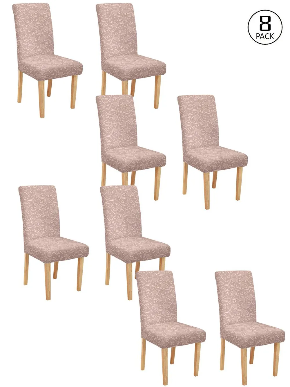 Cortina spandex Stretchable Solid Printed Pink Chair Cover