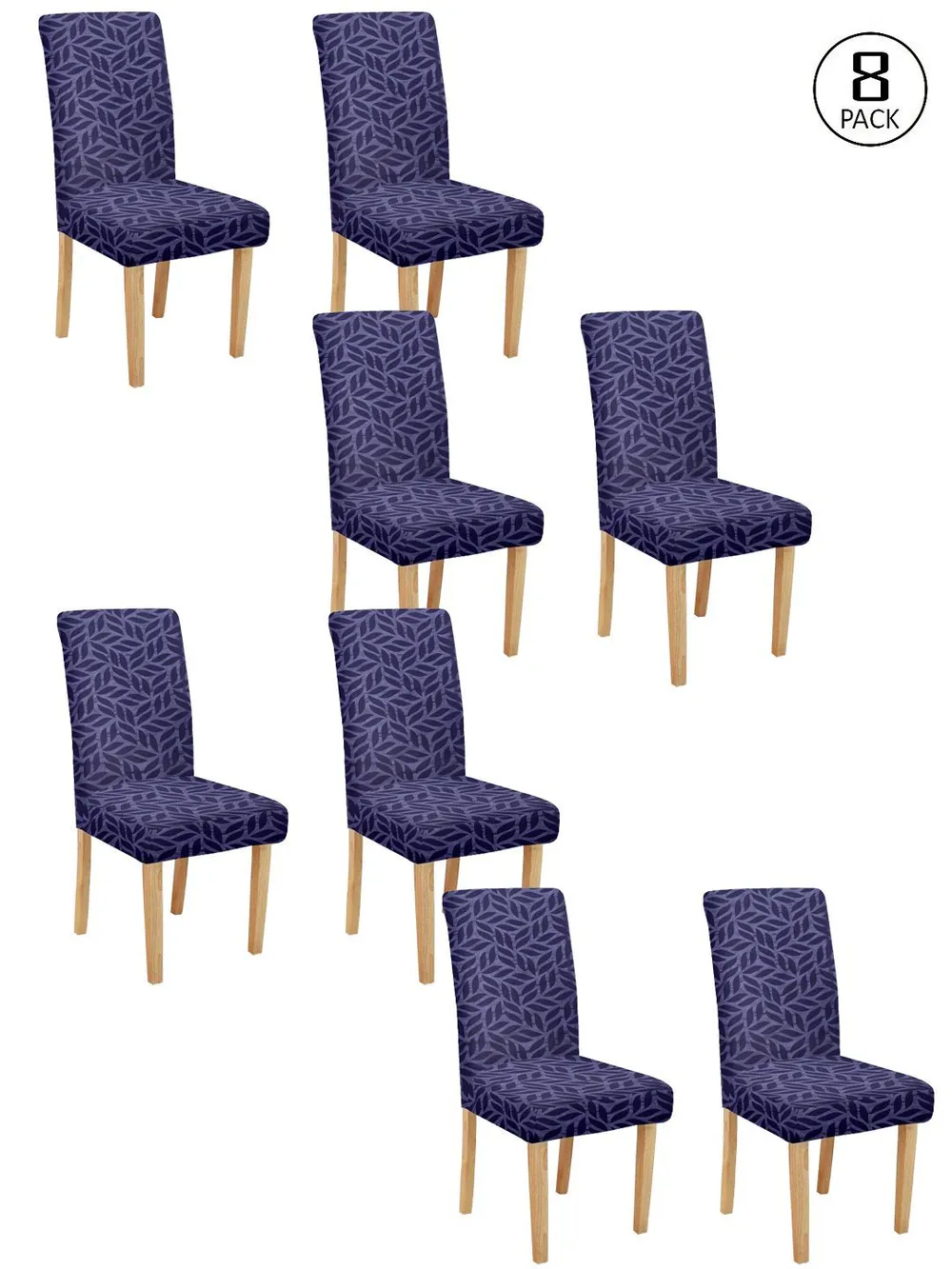Cortina spandex Stretchable Solid Printed Purple Chair Cover